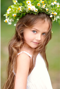 young child outside wearing a flower crown, outdoor photographer, portrait photographer, outdoor photography, portrait photography